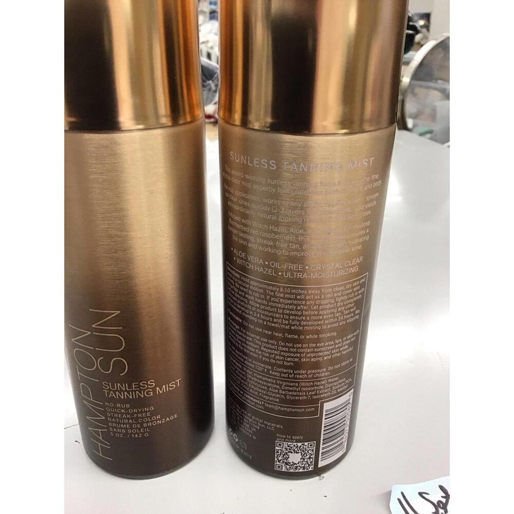 Hampton sunless tanning mist 2pk no rub quick dry streak free natural color NEW - Picture 2 of 3
